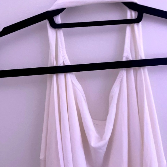 Elegant backless White Draped Dress - Picture 2 of 14